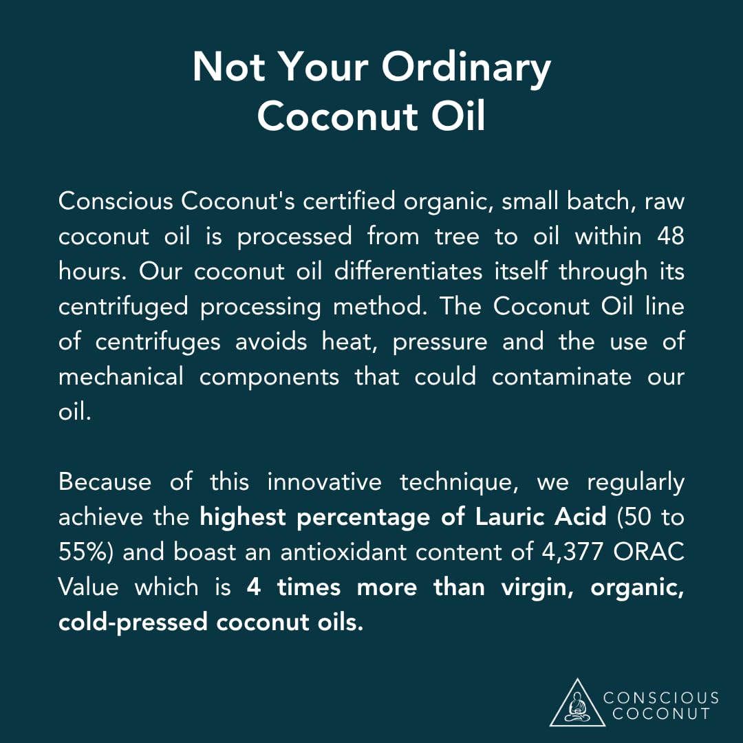 Conscious Coconut Travel-Ready Coconut Oil Tube (3.4 oz) – Organic, Fair Trade, Raw & Centrifuged | TSA-Approved Multipurpose Skin Care