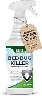 Eco Defense Bed Bug Killer - Bed Bug Spray & Dust Mite Spray - Natural Treatment - 16 Oz