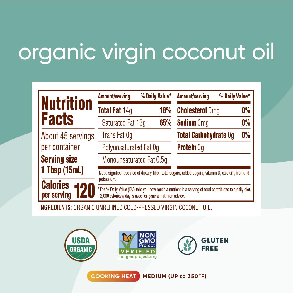 Nutiva, Oil Coconut Virgin Organic, 23 Fl Oz