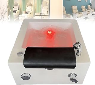 Acrylic Foot Bath,Foot Spa Bath Basin,Foot Massager Bath,Bubble Bath Spa,Can Automatically Drain and Adjust Hot and Cold Water,Traditional Medicine Therapy Assistance,B