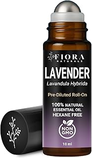Lavender Essential Oil Roll On – Pre-diluted Calming Lavender Oil for Relaxation, Sleep & Skin Care, Aromatherapy Roller, Lavender Roller Ball, Calming Gifts for Women, Men By Fiora Naturals