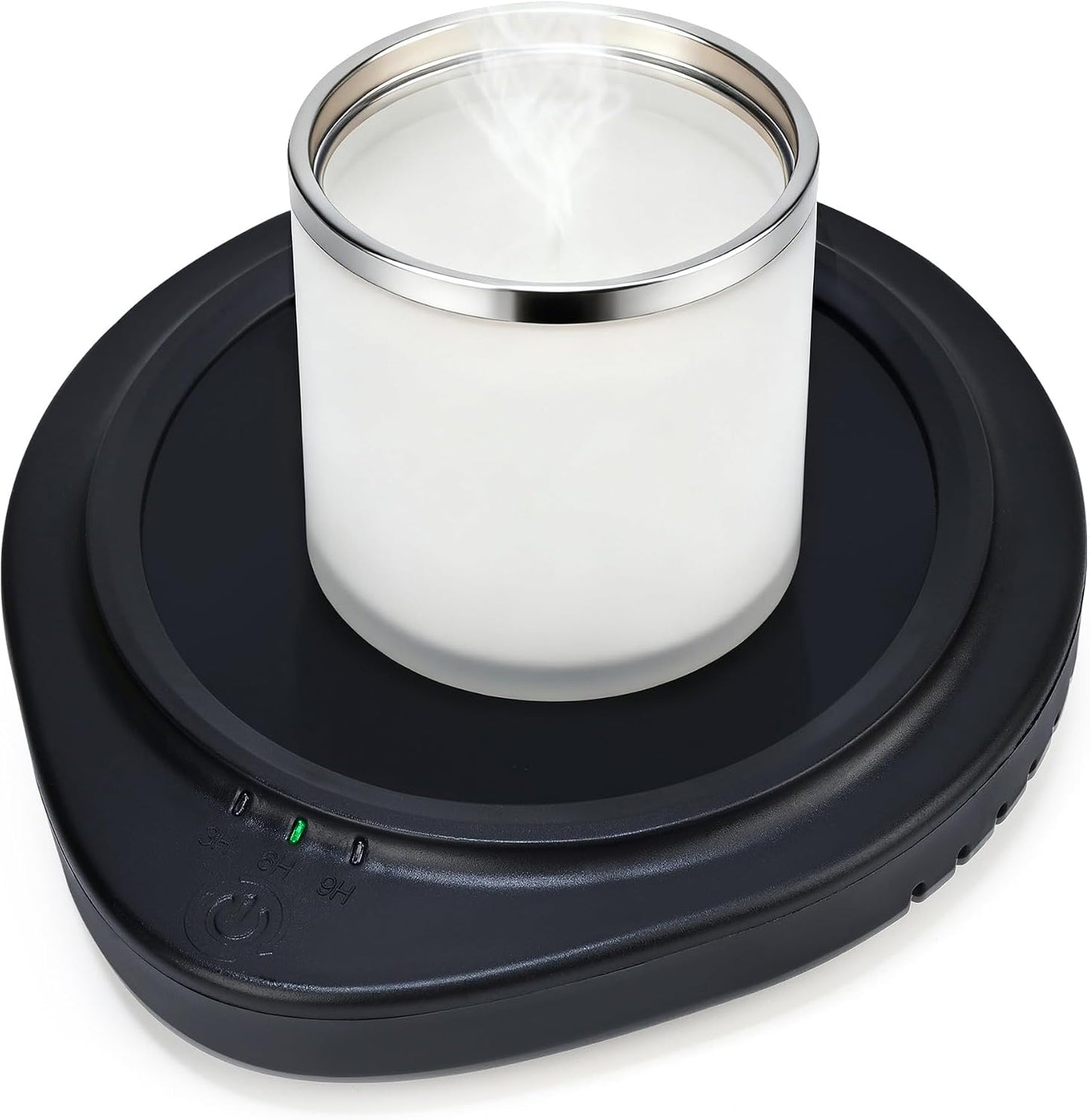 Candle Warmer with Timer, Coffee Mug Warmers for Large Jar,Safely Releases Scents Without a Flame, Melt The Candle Quickly, Enjoy Your Warm Coffee Tea. Gifts for Festival Birthday Women Men Mom Dad