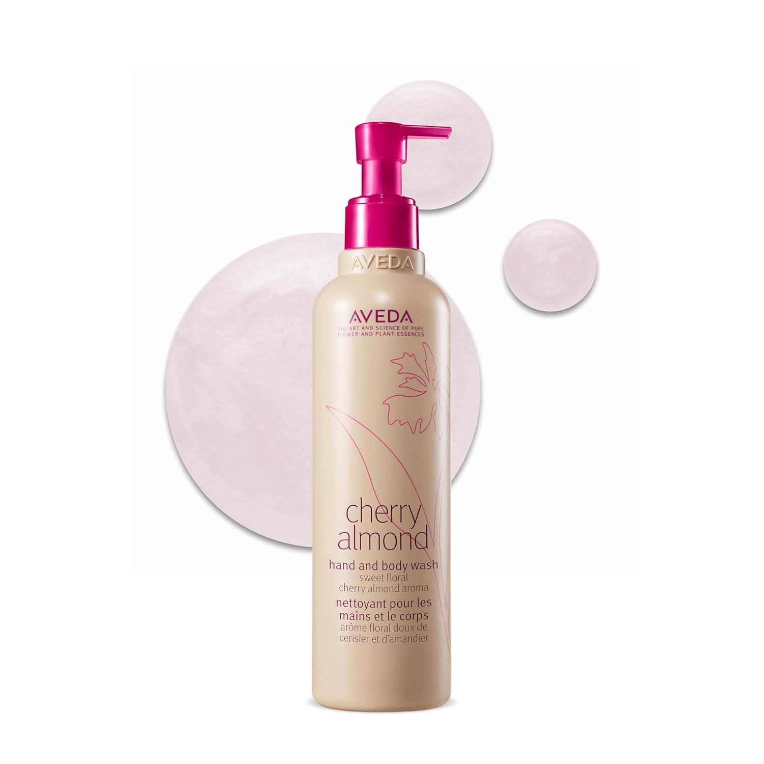 Aveda Cherry Almond Hand & Body Wash |with Sweet Almond Oil, Cherry Blossom Extract | Sweet Floral Aroma of Tonka Bean, Certified Organic Orange, Ylang Ylang | 97% Naturally Derived*