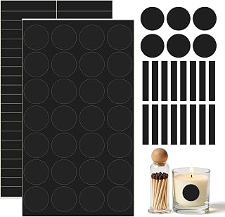 70 PCS Match Striker Stickers, Match Striker Paper with Adhesive, Ideal for Fireplace Matches, Jars, Candles, Camping (Black)
