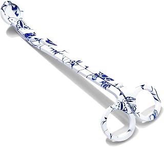 Wick Trimmer with Ornate Blue and White Nature Pattern by Wickman