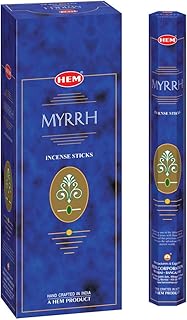 HEM Myrrh Incense Sticks - Pack of 6 - 120 count - 301g