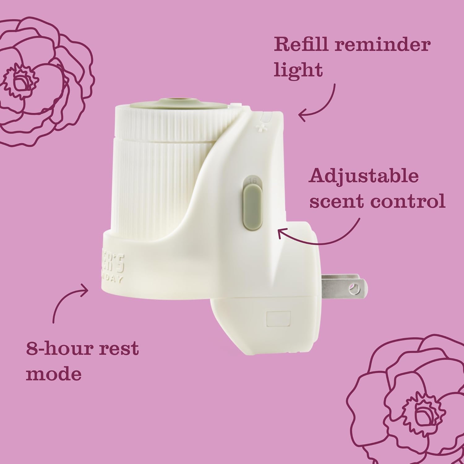 MRS. MEYER'S CLEAN DAY Scented Oil Refills, Peony, contains 2 .67 fl oz refills