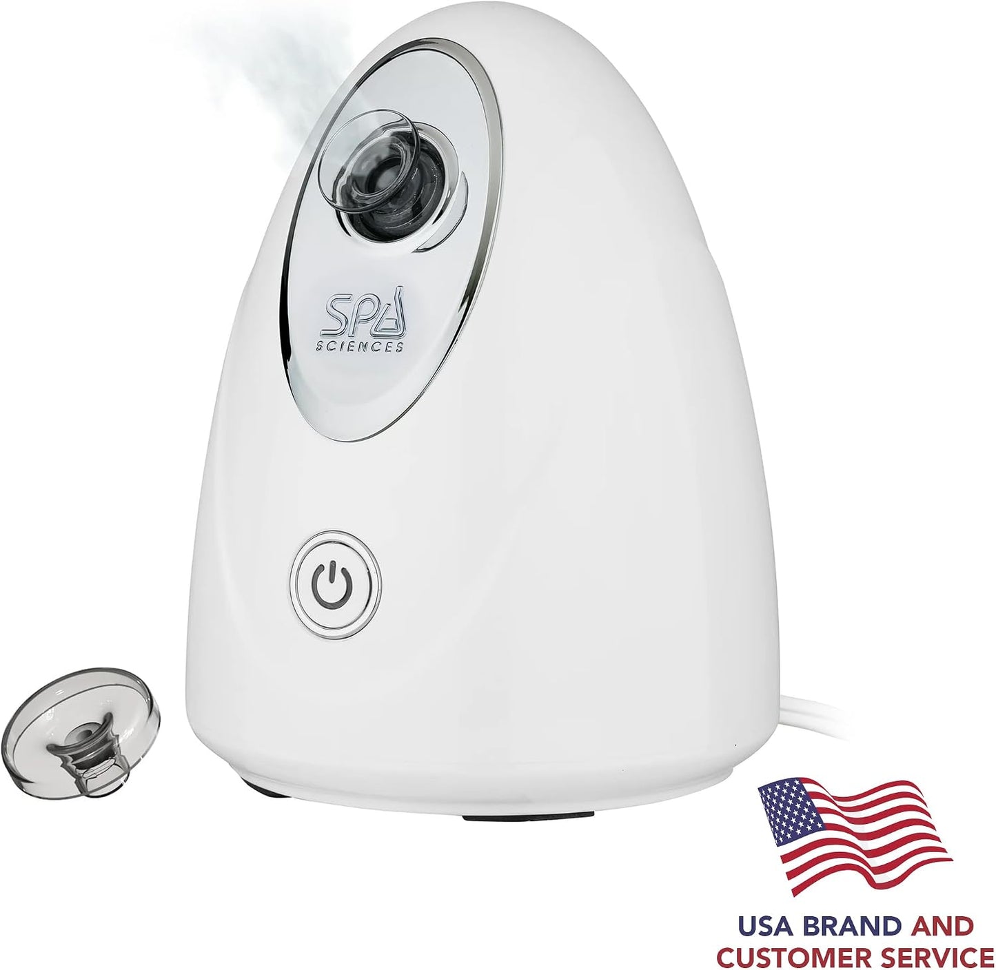 Spa Sciences - CIRRA - Nano Ionic Facial Steamer with UVC Sanitizing Protection, Aromatherapy Function, Detox Pores, and Boost Circulation - Includes an Essential Oil Basket