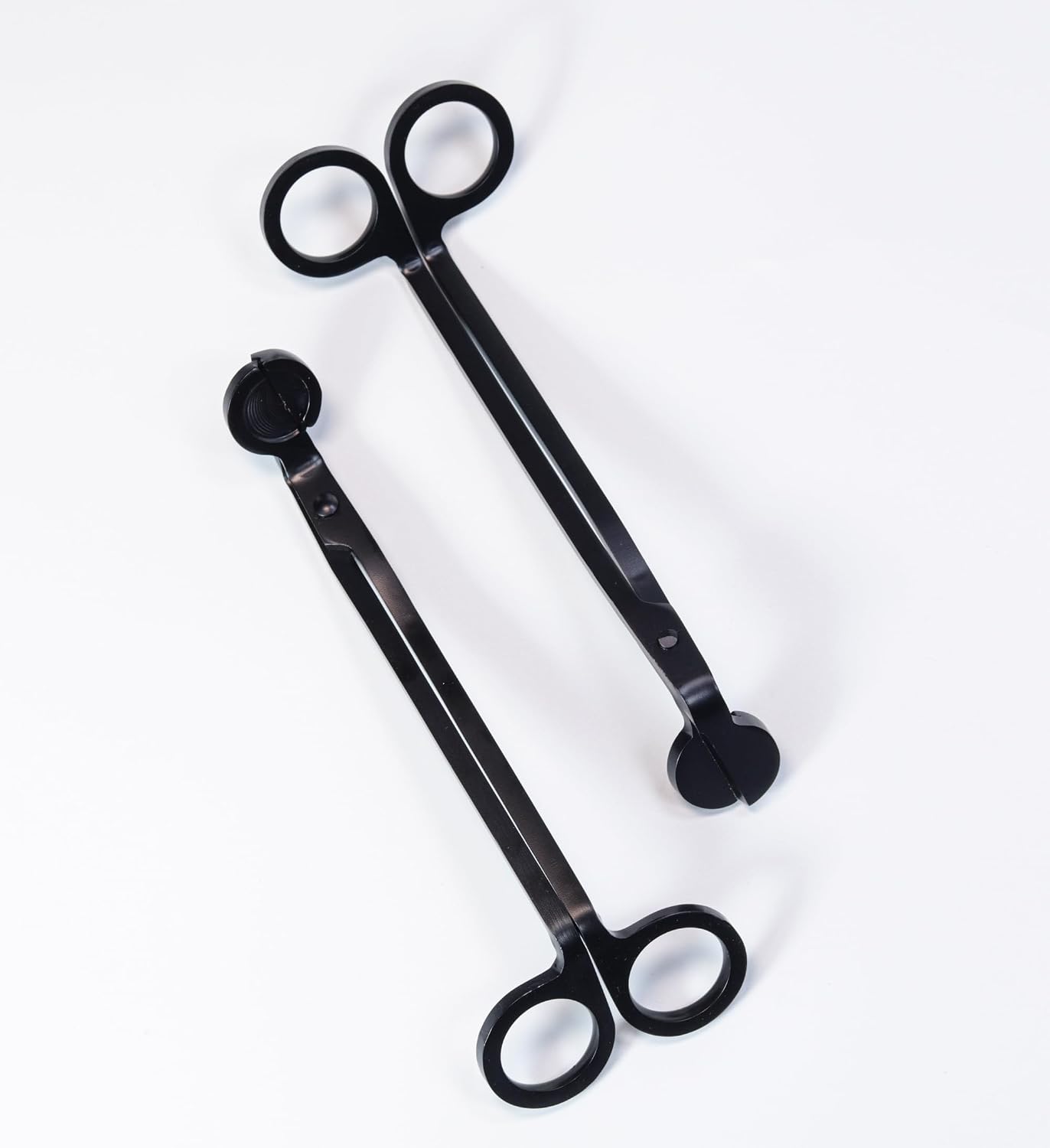 Aroparc Candle Wick Trimmer Cutter, 7 Inch Bulk Wick Candle Accessories, Candle Care Wick Clipper Cutter, Scissors - Black 2PCS