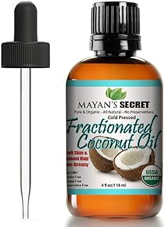 USDA Certified Organic Fractionated Coconut Oil, for Aromatherapy Relaxing Massage, Carrier Oil for Diluting Essential Oils, Hair & Skin Care Benefits, Moisturizer & Softener