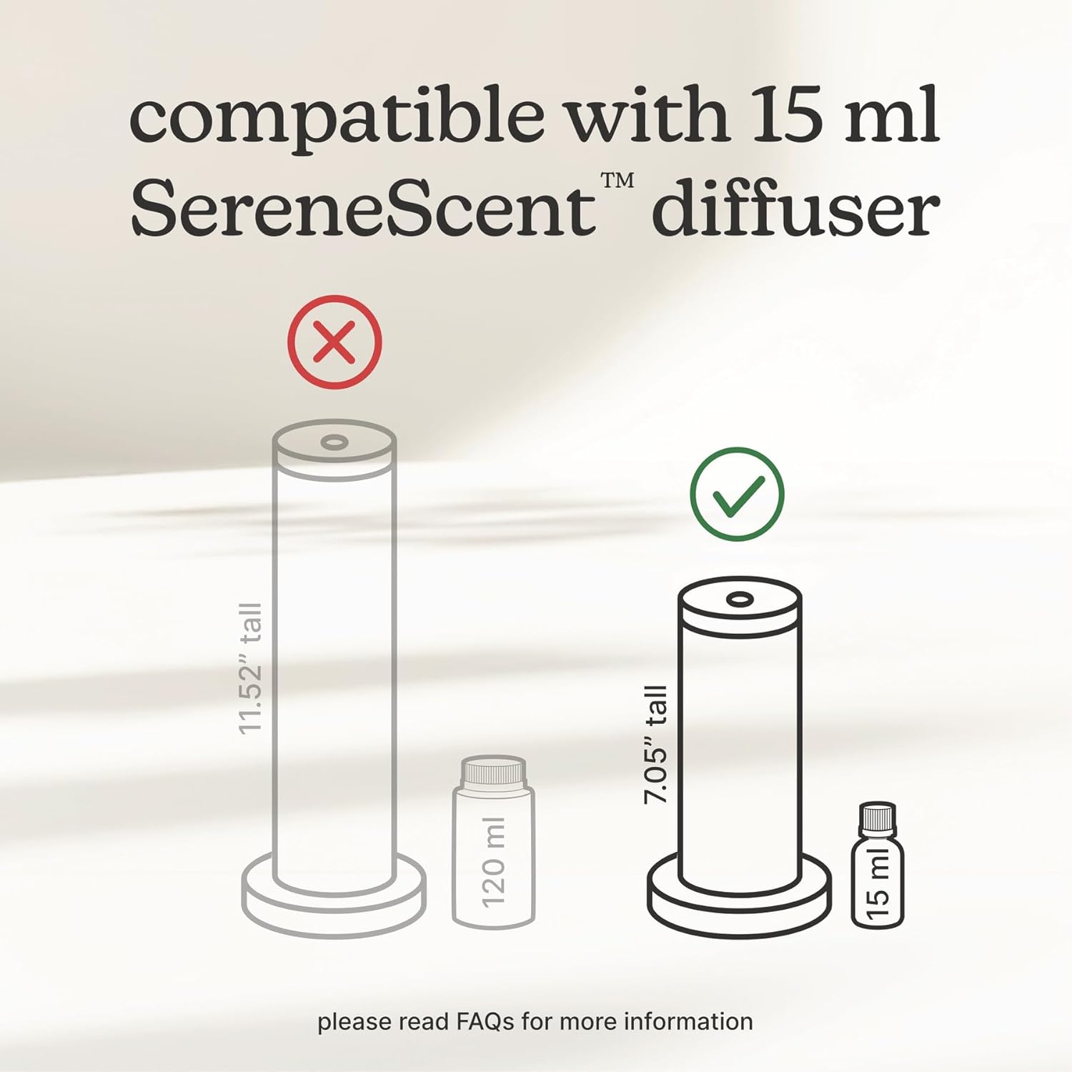 Homedics SereneScent White Sage & Moss Fragrance Oil 15ml | Herbal Woody Blend with Bergamot, Sea Salt & Lavender | USDA Biobased Essential Oil Diffuser Scent | Waterless Cold Air