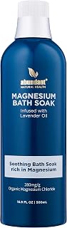 Abundant Natural Health Ocean Magnesium Bath Soak, Lavender, 500mL | Infused with Lavender Oil, Hydrate, Soothe and Moisturize Skin, Relax and Replenish Muscles