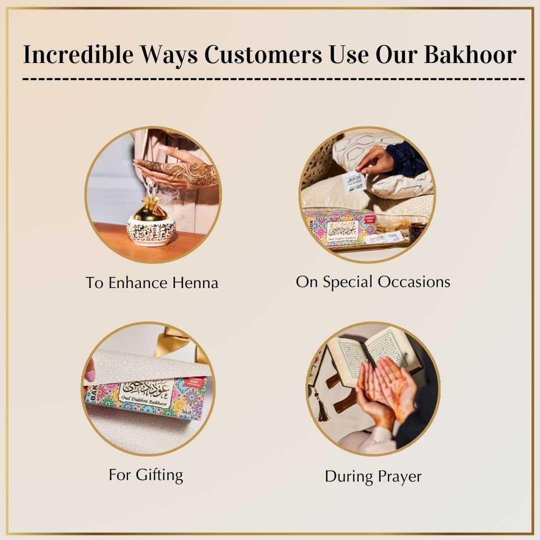 Oud Bakhoor Variety Box by Dukhni | Assorted Box | 30 Pieces Bakhor | Refill Kit | Arabic Bakhoor Incense | Islamic Gifts, Eid & Ramadan Gifts for Men and Women | Luxurious, Long Lasting