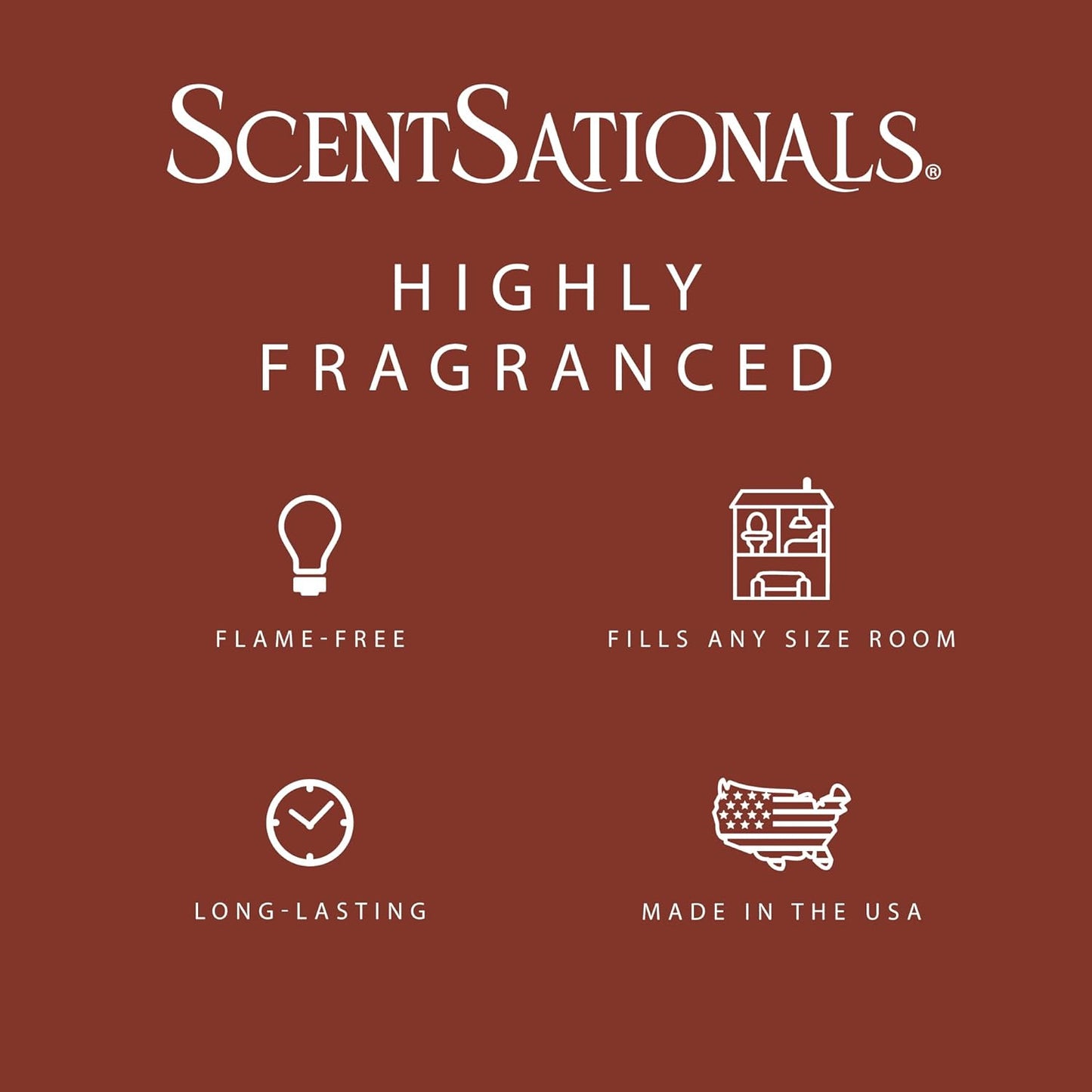 ScentSationals Warm Apple Pie Scented Wax Melts - Apples, Cinnamon, & Flaky Pastry, 10oz (24 Cubes)