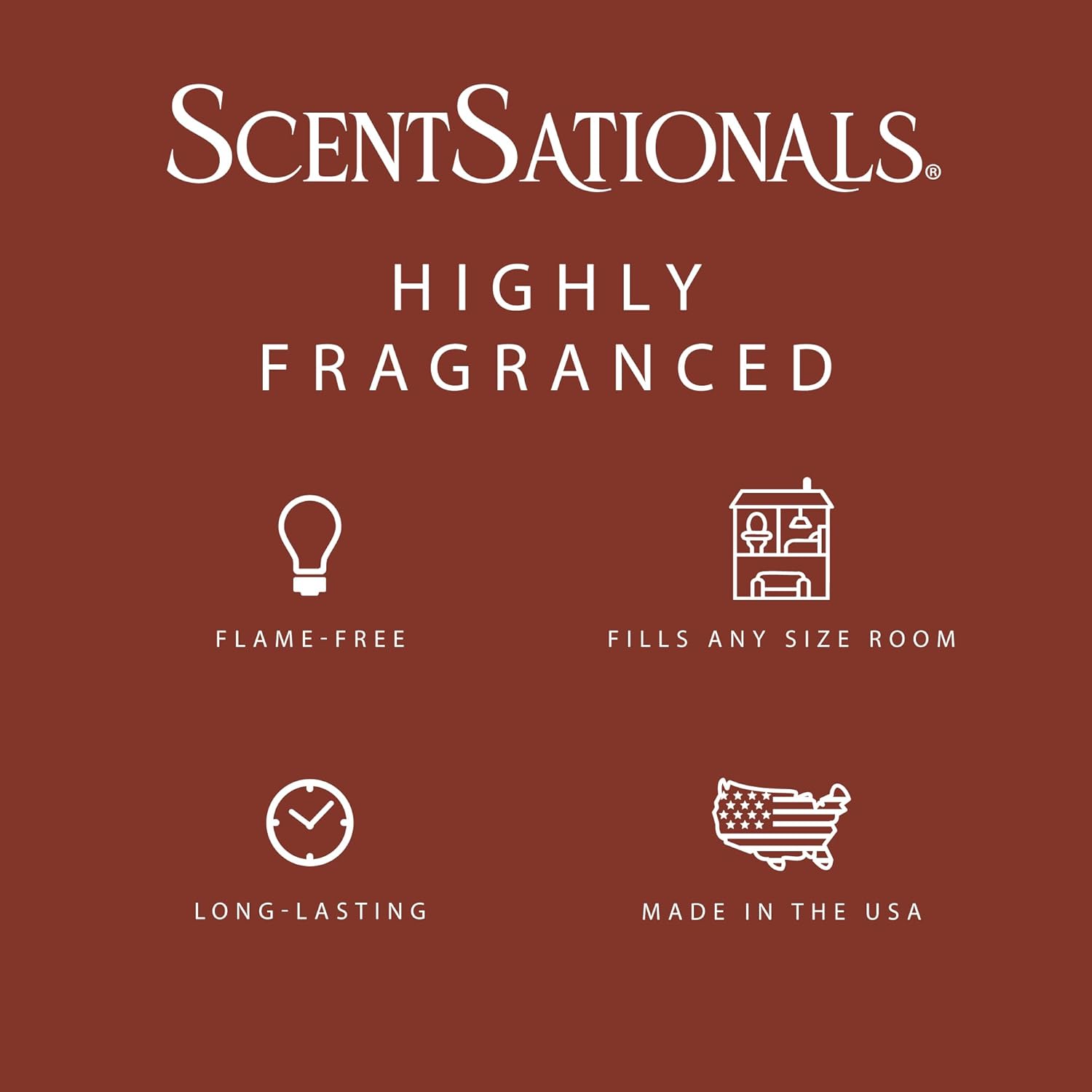 ScentSationals Warm Apple Pie Scented Wax Melts - Apples, Cinnamon, & Flaky Pastry, 10oz (24 Cubes)