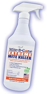 Mite-B-Gone Extreme Mite Killer Spray, 32 oz – Extra-Strength Surface Treatment for Bedding, Furniture, Carpets, Home & Pet Use – Plant-Based, Made in USA