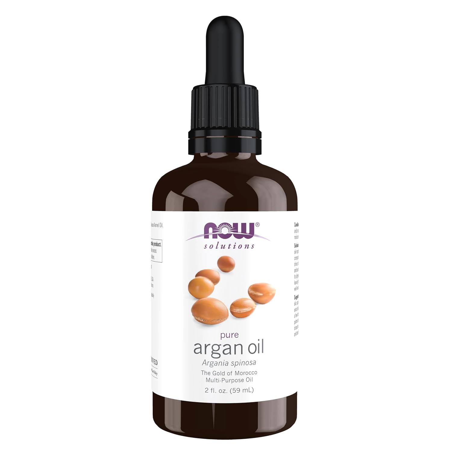 NOW Solutions Pure Argan Oil, 100% Pure, "Gold of Morocco" Multi-Purpose Oil, 2-Ounce