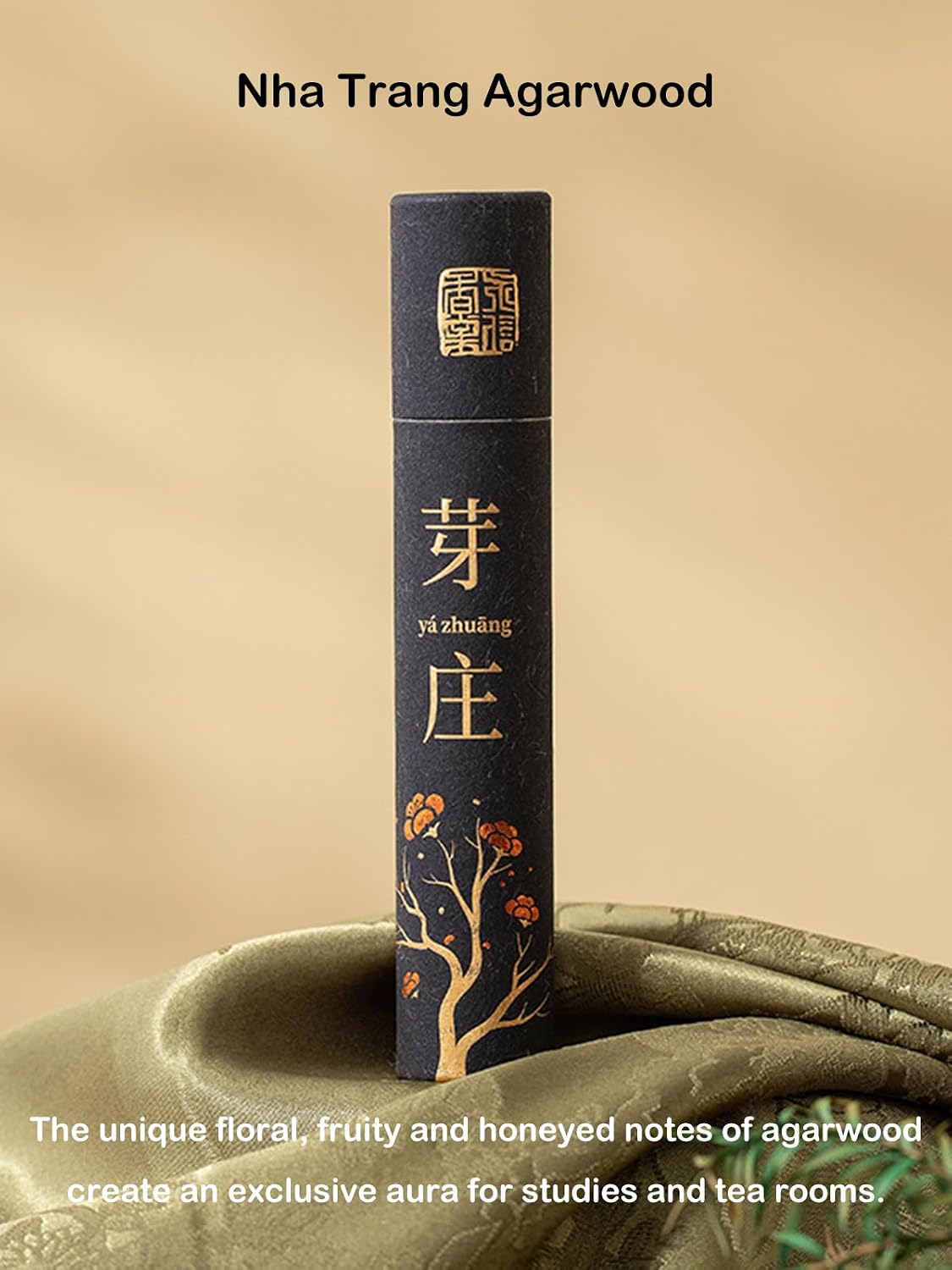 Premium Stick Incense Set– Rich Sandalwood&Nha Trang Agarwood Scent Deep Woody Aroma Ideal for Meditation Yoga Relaxation Home Office Calming and Cleansing Fragrance–90 Sticks Total