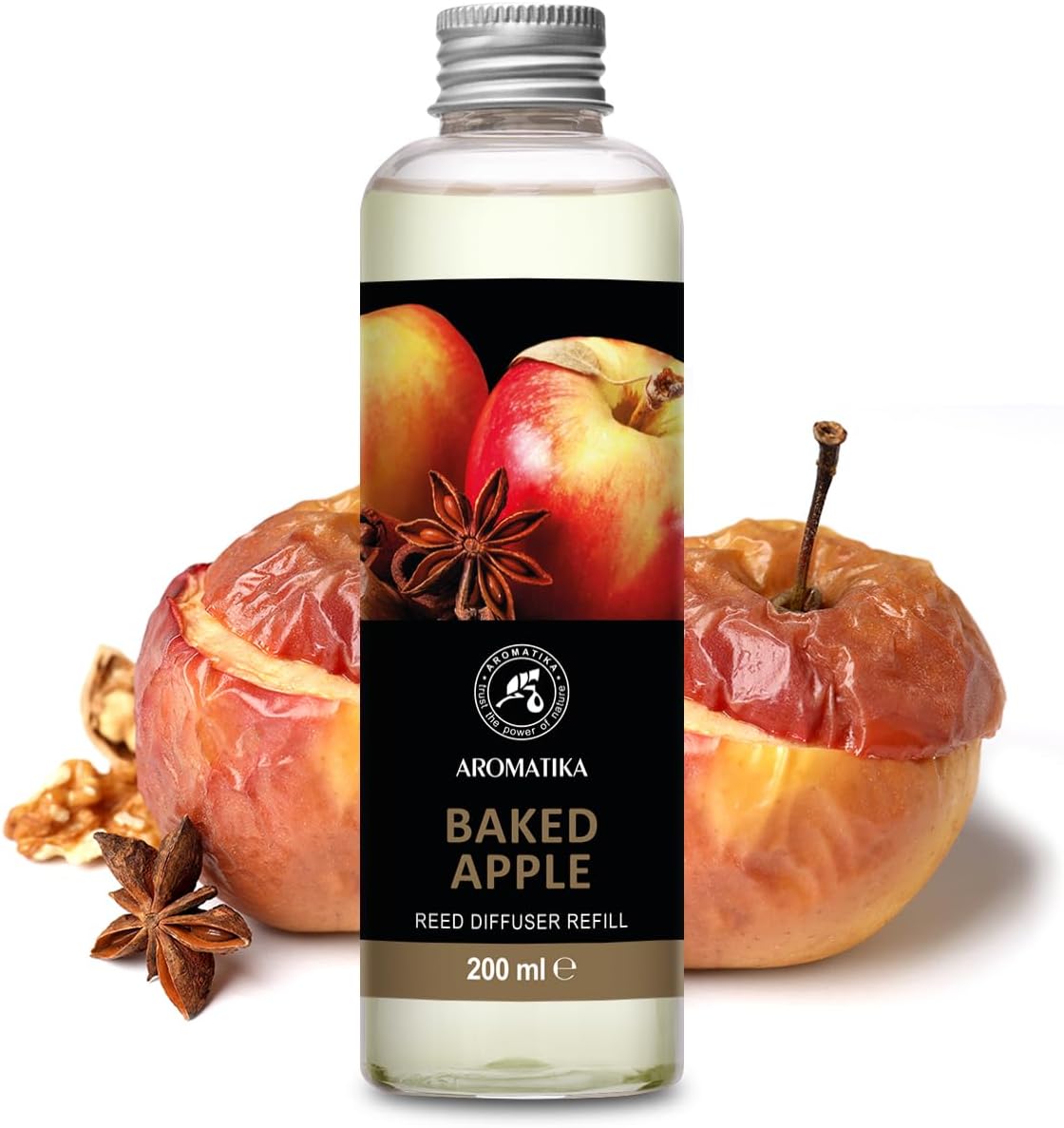 Baked Apple Refill Reed Diffuser 6.8 Fl Oz - Room Diffuser Refill - Home Fragrance - Room Freshener - Fresh and Long Lasting Fragrance