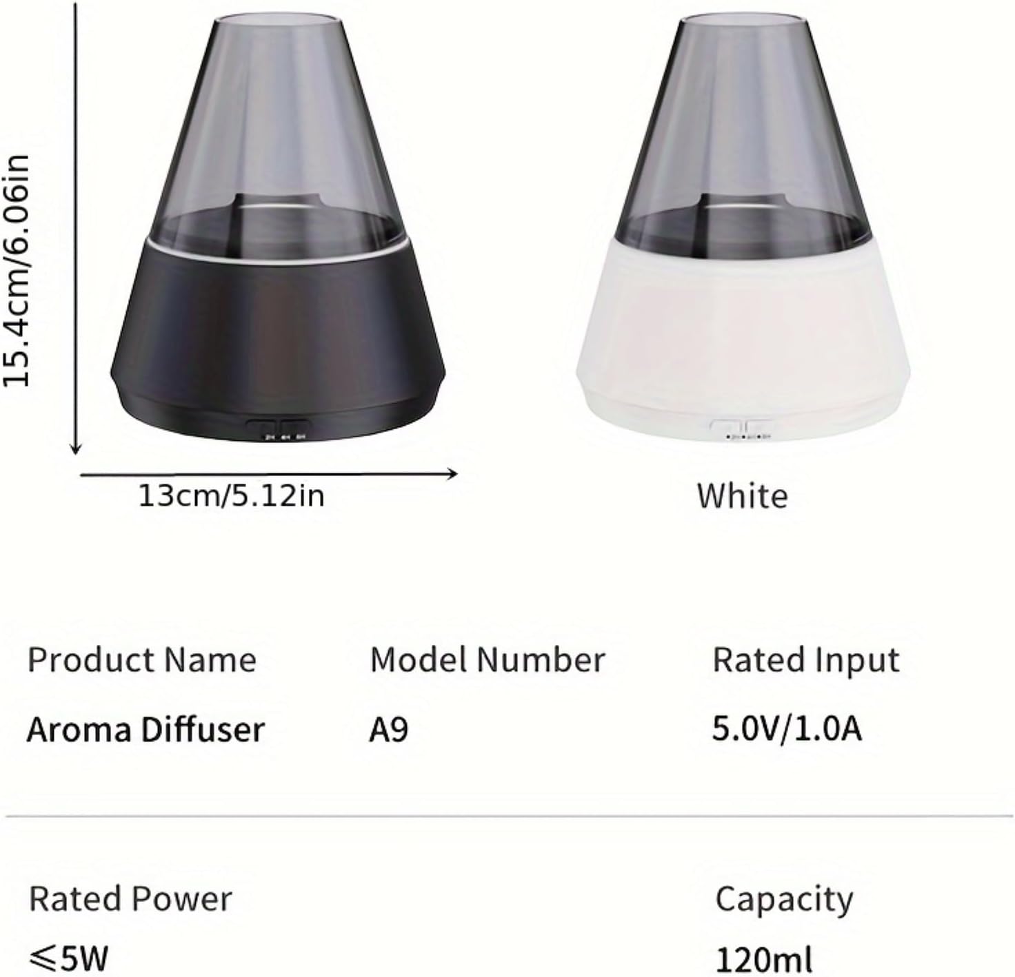 Essential Oil Diffuser, Luxury-Style Aromatherapy Diffuser with Candlelight Night Light Effect, Ultrasonic Cool Mist Humidifier, Remote Control Function, Suitable for Home Living Room and Office