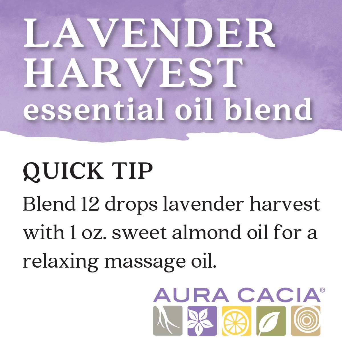 Aura Cacia - Lavender Harvest Pure Essential Oil Blend | 0.5 fl. oz.
