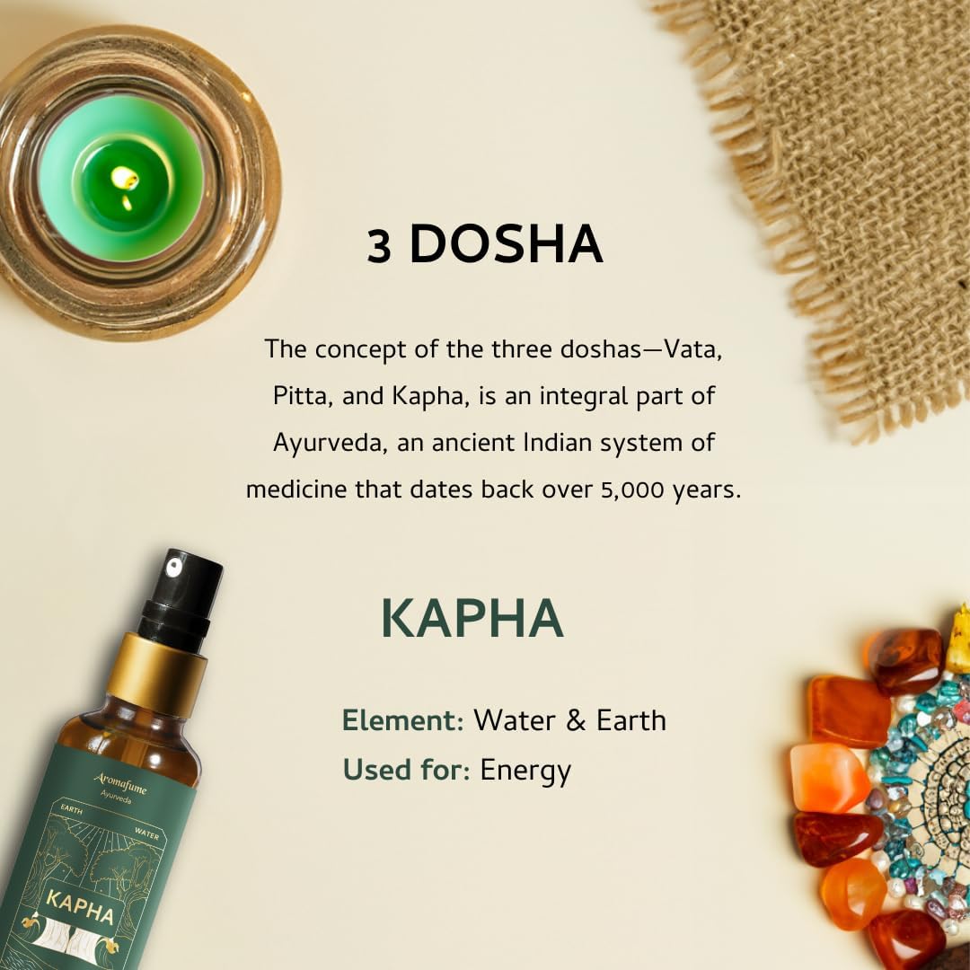 Lemongrass & Lavender Ayurveda Mist | Kapha Balancing Room Spray |Air Freshener |Home Fragrance |Use for Aromatherapy, Relaxation, Sleep, Stress Relief |Reiki, Yoga, Meditation Mist |100ml |Aromafume