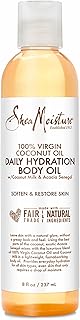 SheaMoisture Daily Hydration Body Oil Virgin Coconut Oil For Dry Skin Paraben Free 8 oz