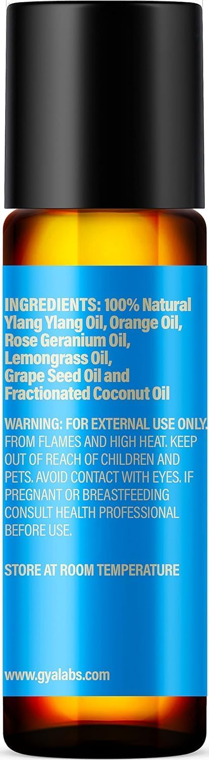 Sleep Well & Stress Relief Roll On Set - Aromatherapy Grade Essential Oils Set - 2x0.34 fl oz - Gya Labs