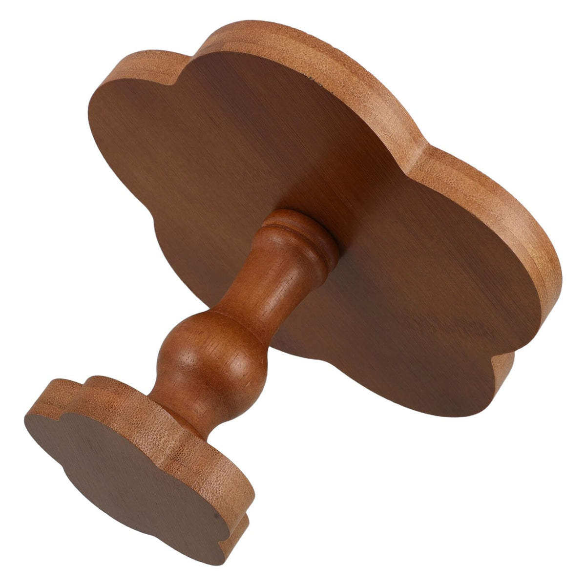 Wood Flower-Shaped Aromatherapy Candle Tray 19x13cm