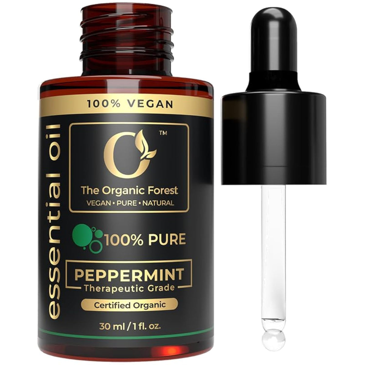 Plant Based Peppermint Essential Oil - 100% Pure Peppermint Oil for Hair