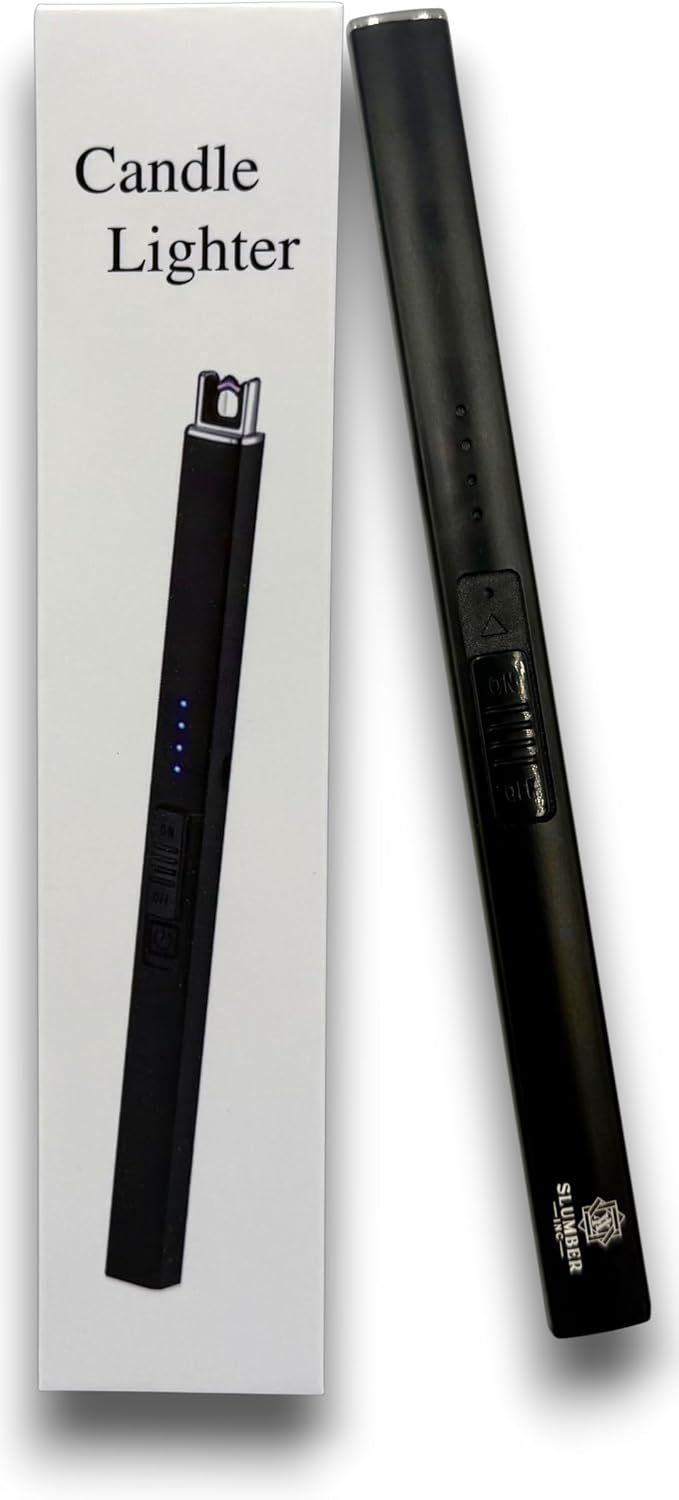 Rechargeable Electric Candle Lighter with USB-C Cable, Black, A.Y. Slumber, Inc.