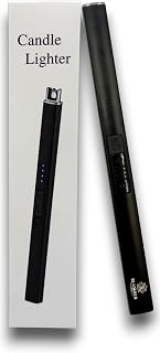 Rechargeable Electric Candle Lighter with USB-C Cable, Black, A.Y. Slumber, Inc.