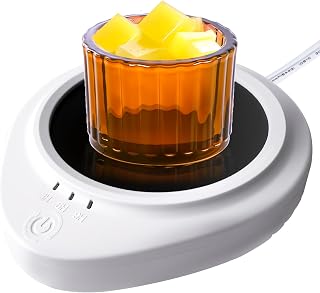 Candle Warmer with Timer,Coffee Cup Warmer with Timer,Fastest Heating & Highest Temperature，Three time Gears (3H, 6H, 9H),Coffee Cup Warmer for Desk,Candle Warmer,Comes with a Cup ﻿