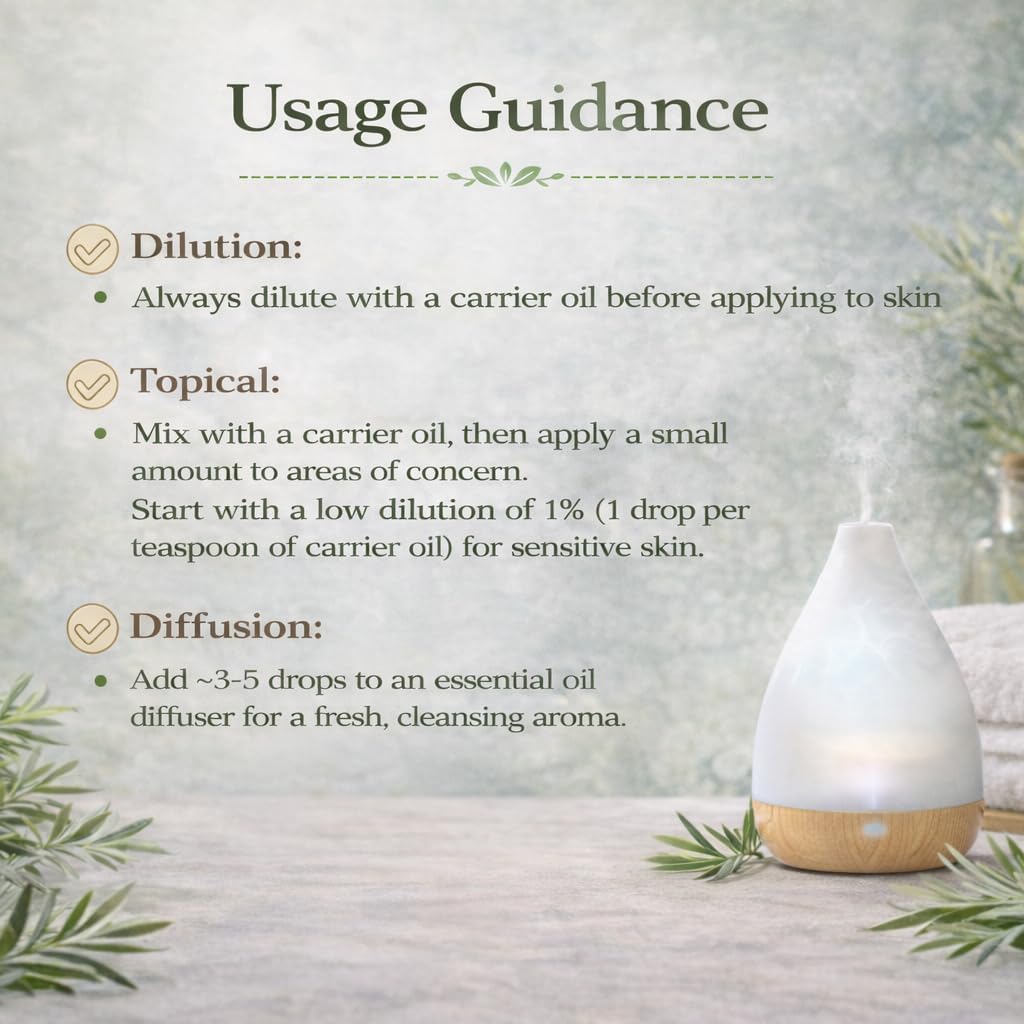 Tea Tree Essential Oil – 4 fl oz – 100% Pure & Undiluted – Natural Aromatherapy & DIY Use – GreenHealth