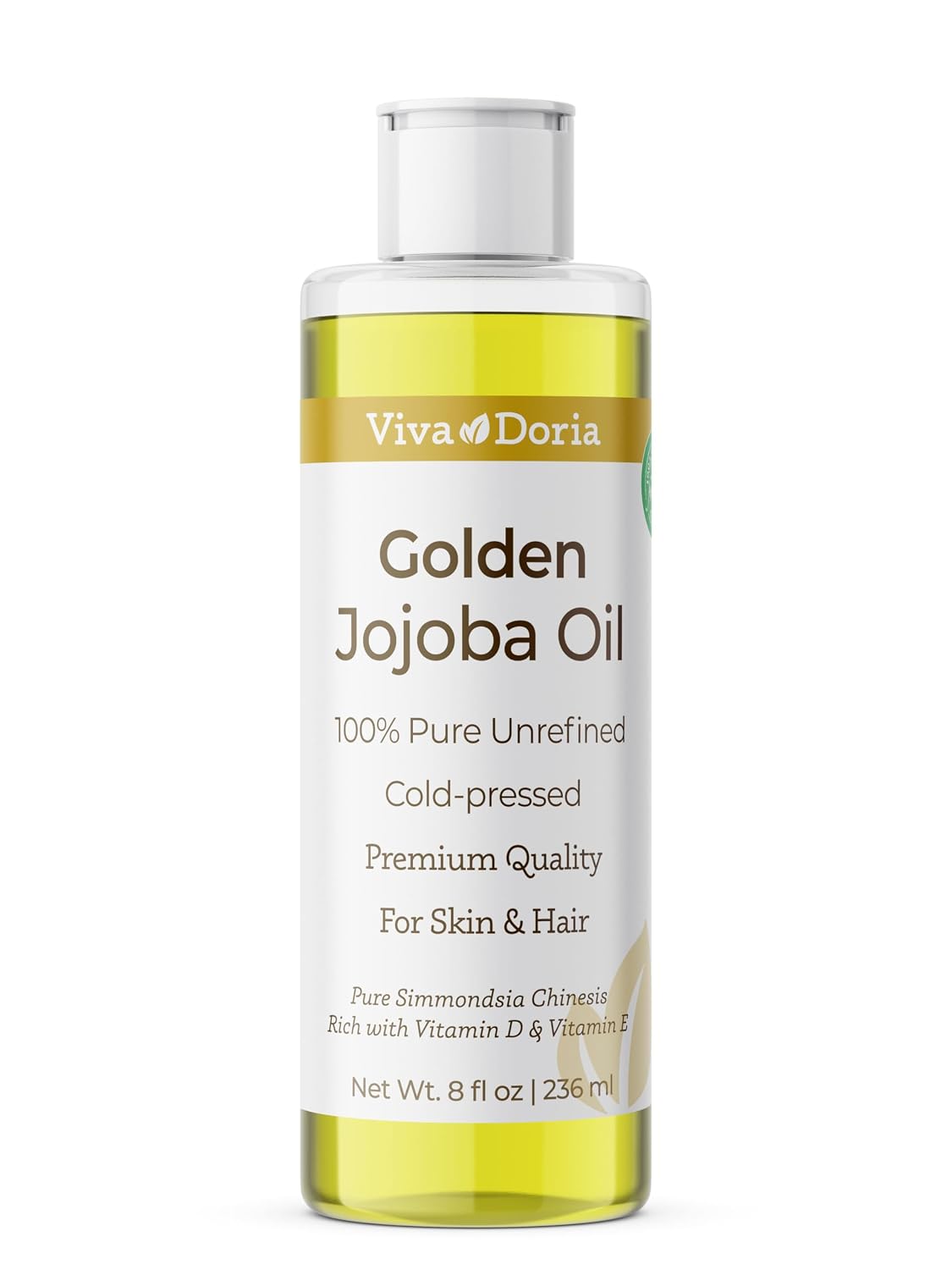 Viva Doria Golden Jojoba Oil - 8 fl oz for Hair