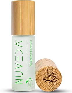 NUVEDA® Advanced Migraine Formula - All Natural Headache Stick | Modern Ayurvedic, Roll On Stick | Therapeutic Grade Essential Oil Aromatherapy | Made in USA