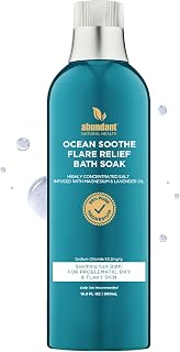 Abundant Natural Health Ocean Soothe Flare Relief Bath Soak, 500mL | Highly Concentrated Pure Magnesium Salts, Lavender Oil, Relieves Problematic and Dry Skin, Safe for Sensitive Skin