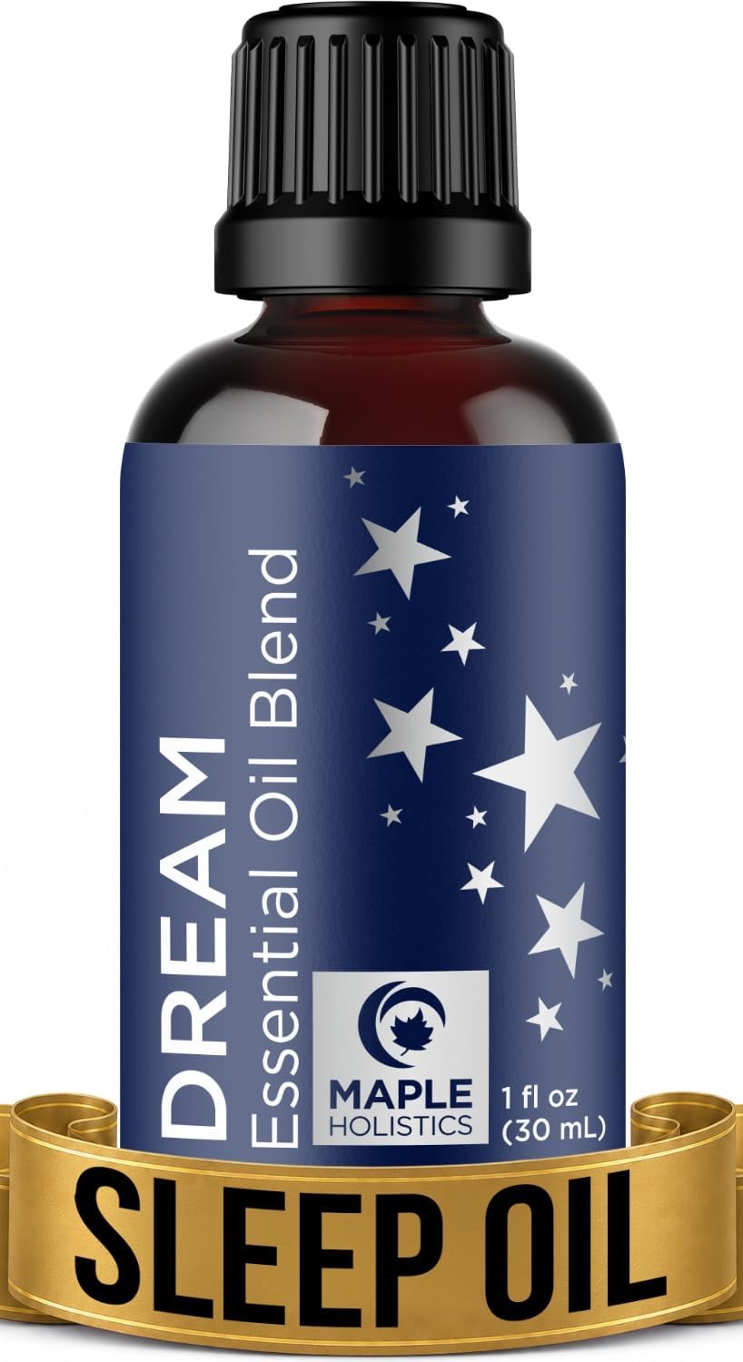 Sleep Essential Oil Blend for Diffuser - Dream Essential Oils for Diffusers Aromatherapy and Relaxation with Clary Sage