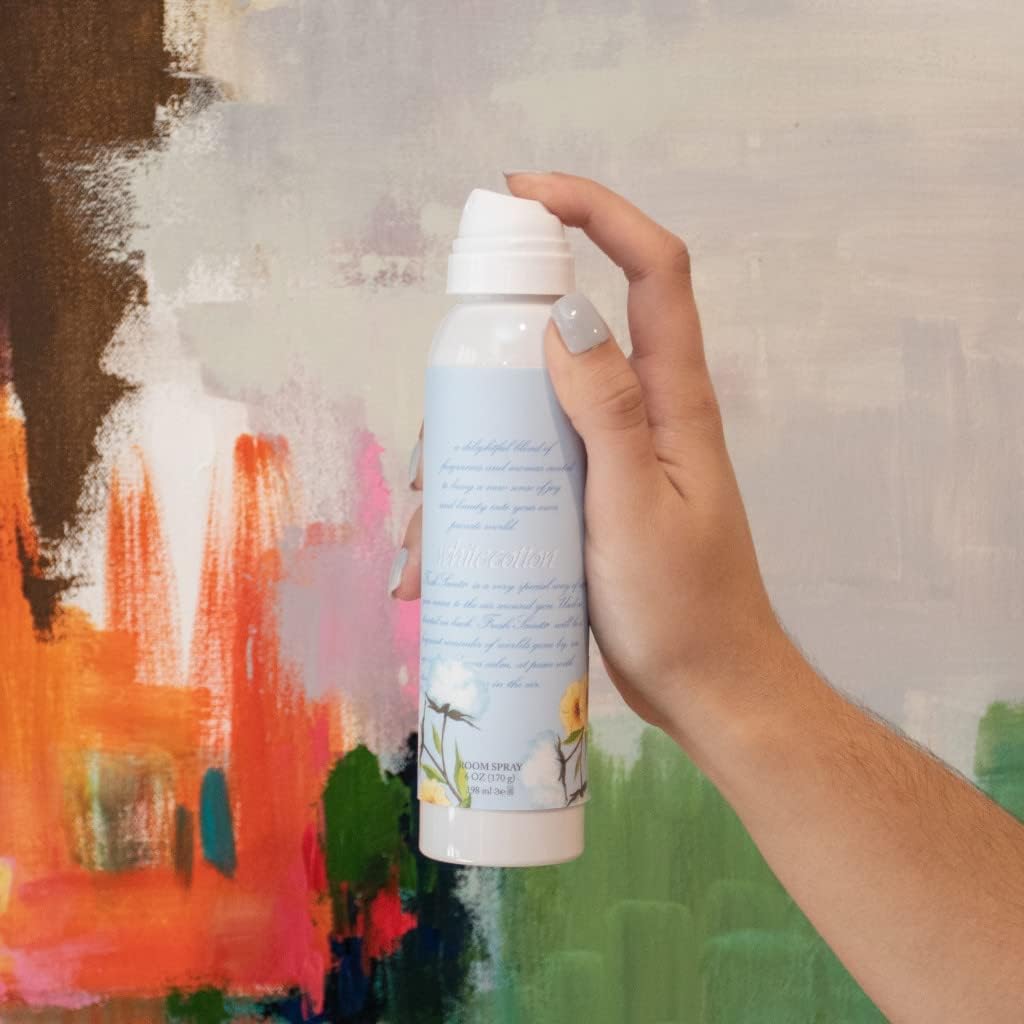 WILLOWBROOK | Fresh Scents Scented Non-Aerosol Room Spray | White Cotton | Air Freshener for Odor Elimination | Single, 6 oz | Long Lasting Home Fragrance
