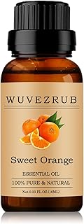 Sweet-Orange Essential Oils 10ML, 100% Pure and Natural Essential Oil for Aromatherapy Diffuser - 0.33 Fl Oz/Sweet-Orange
