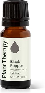 Plant Therapy Black Pepper Essential Oil 10 mL (1/3 oz) 100% Pure, Undiluted, Therapeutic Grade