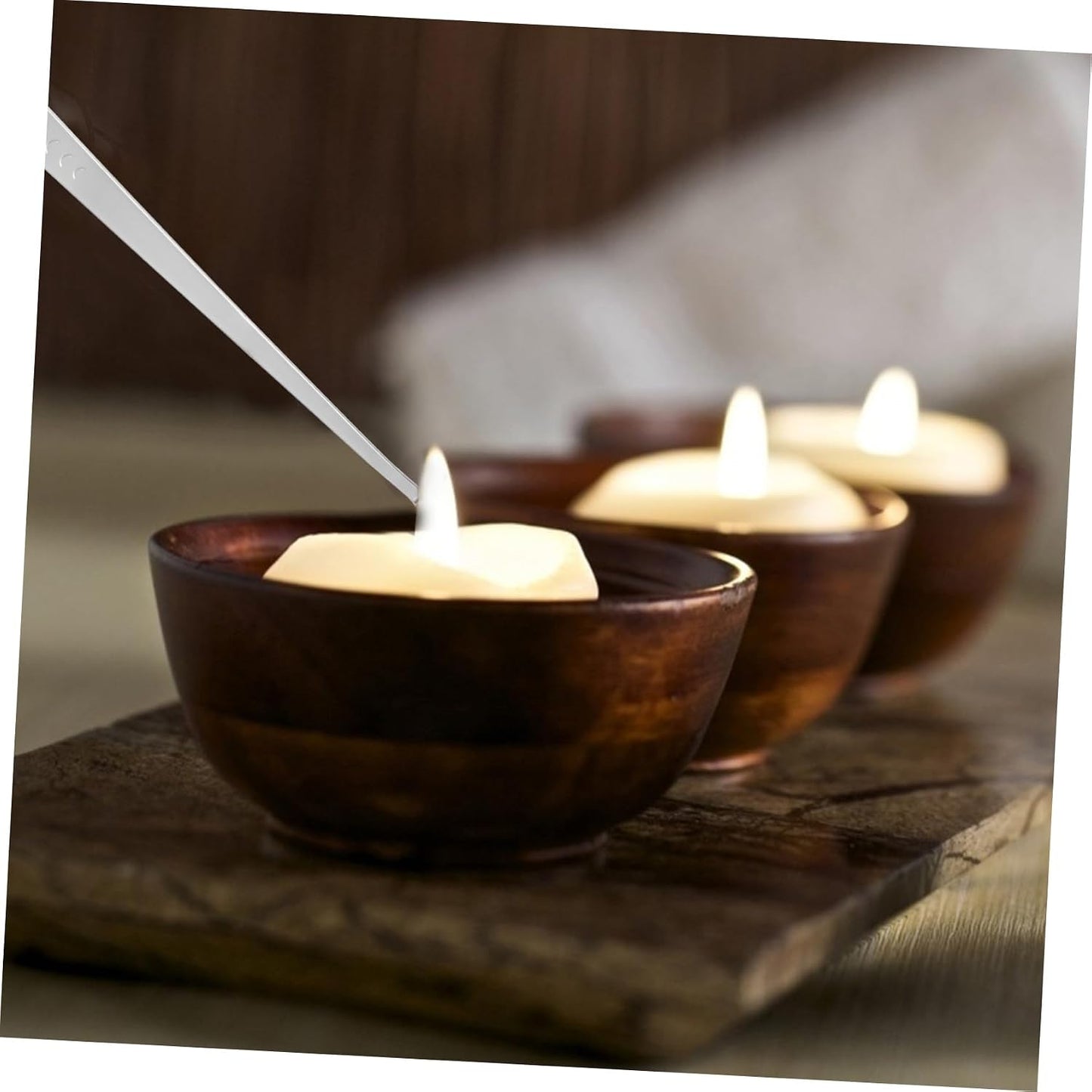 jojofuny 2Pcs Candle Wick Dipper Set Stainless Steel Candle Extinguisher Hook Flame Snuffer Tool for Home Decor and Aromatherapy