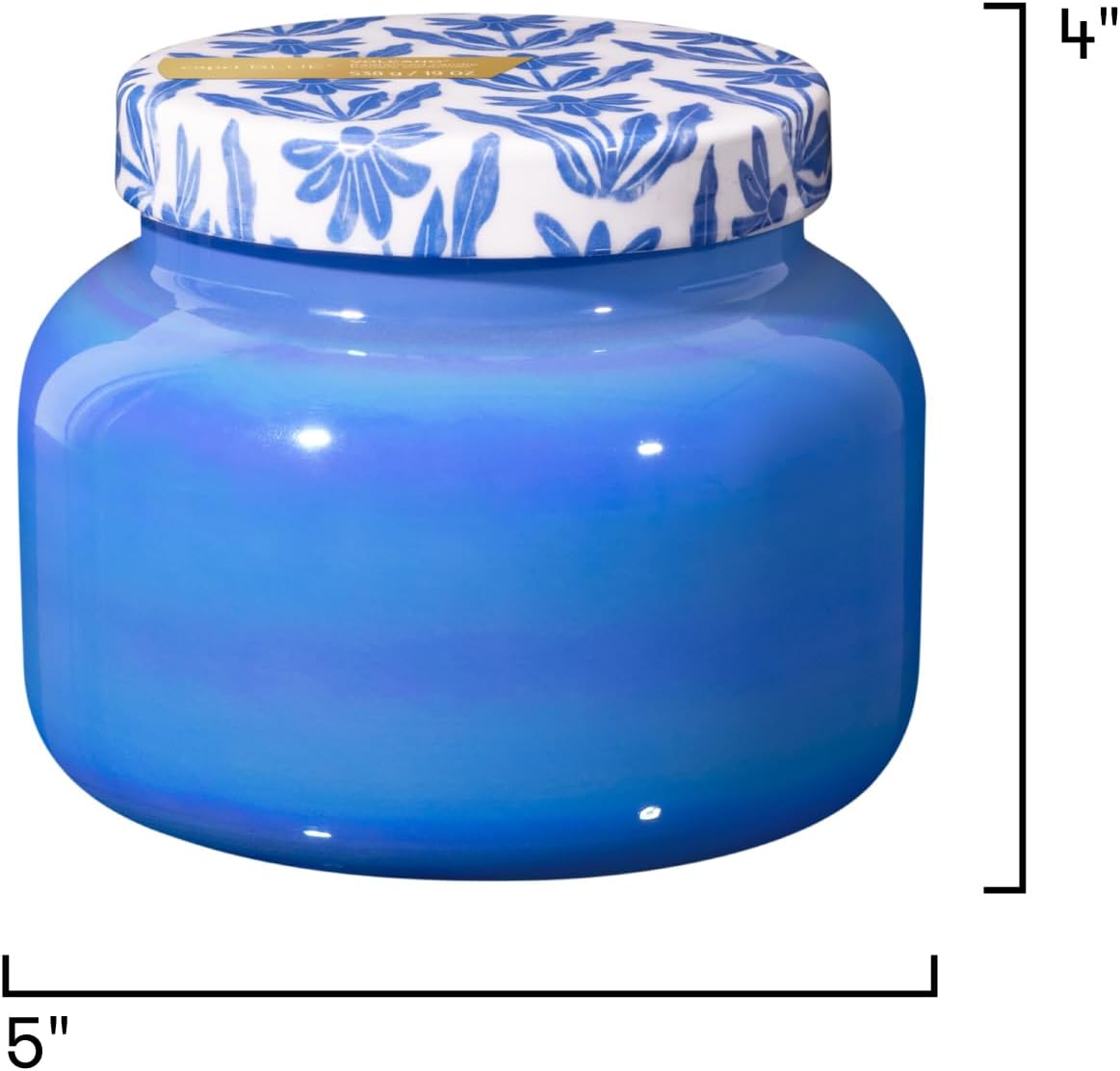 Capri Blue Scented Candles - Spring Capsule Collection, Riviera Sunset - Long Lasting Soy Wax Blend - Luxury Candles for Home Scented with Tropical Fruit & Sugared Citrus - Glass Jar (Volcano, 19 oz)