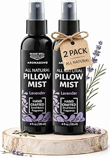 Aromasong Lavender Spray for Sleep Pillow | 2-Pack | All Natural Calming Linen & Bedtime Sleep Mist for Deep Sleep - Pillow Spray for Sleeping Aromatherapy with Botanical Essential Oils for Relaxing