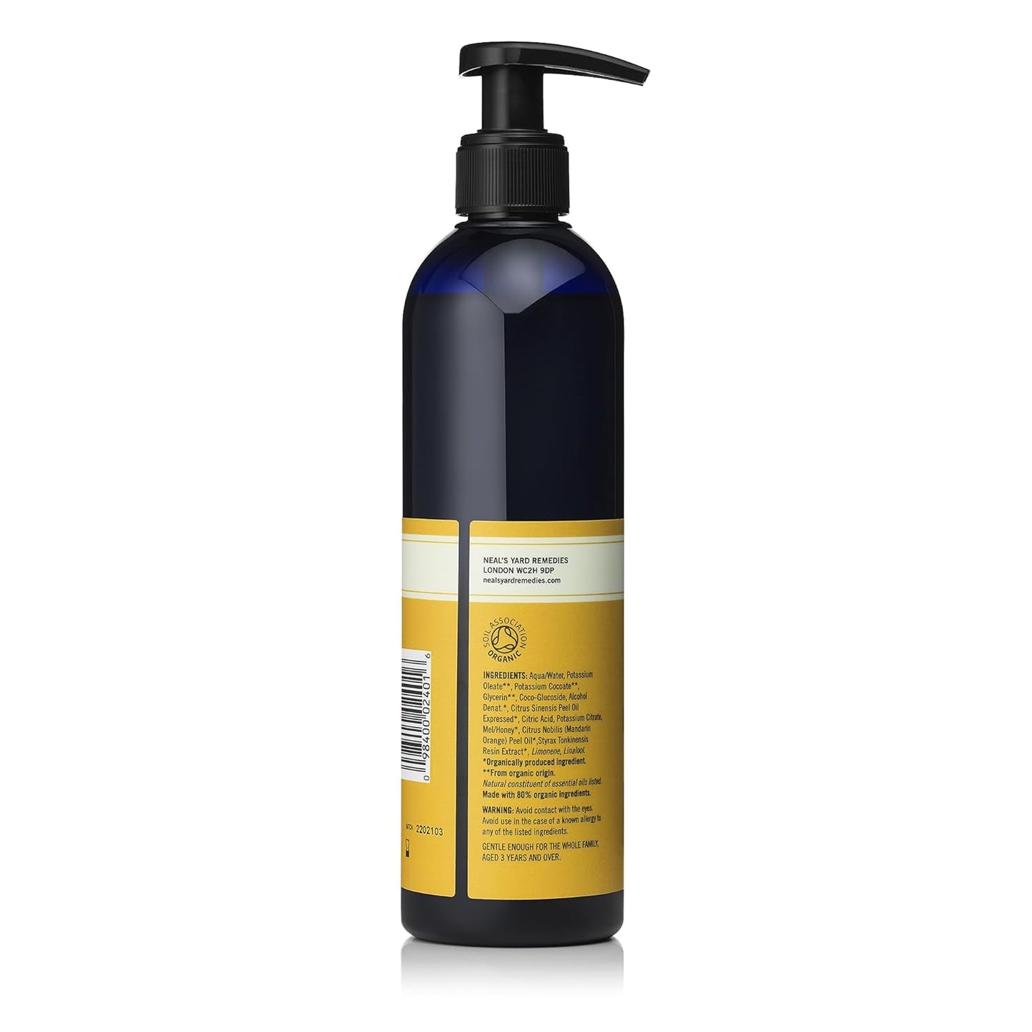 Neal's Yard Remedies Bee Lovely Hand Wash, Gentle & Nourishing, Scented Liquid Soap With Mandarin & Orange Essential Oils, 295 ml
