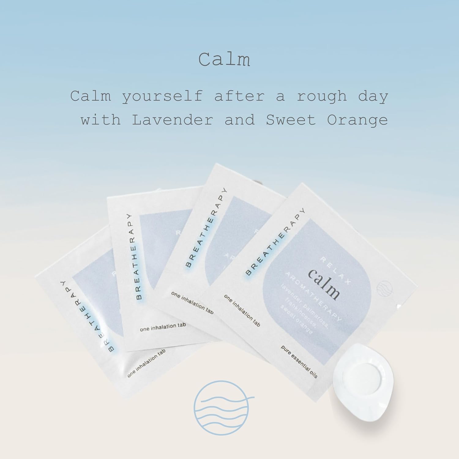 Aromatherapy Calming Patches - Pure Essential Oil Aroma Patch - Lavender and Frankincense Essential Oils for Calm - 4-Pack