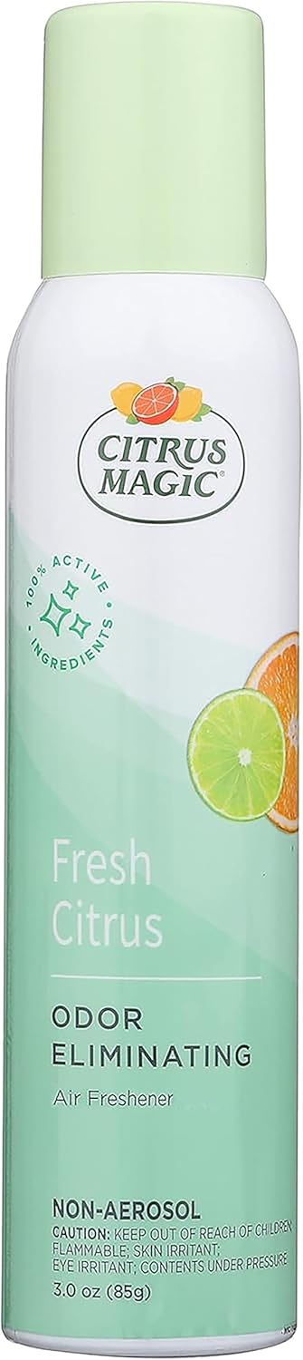 Citrus Magic Freshener Odor Eliminating Air Freshener Spray, 3 Ounce (Pack of 3), Fresh Citrus, 3 Count