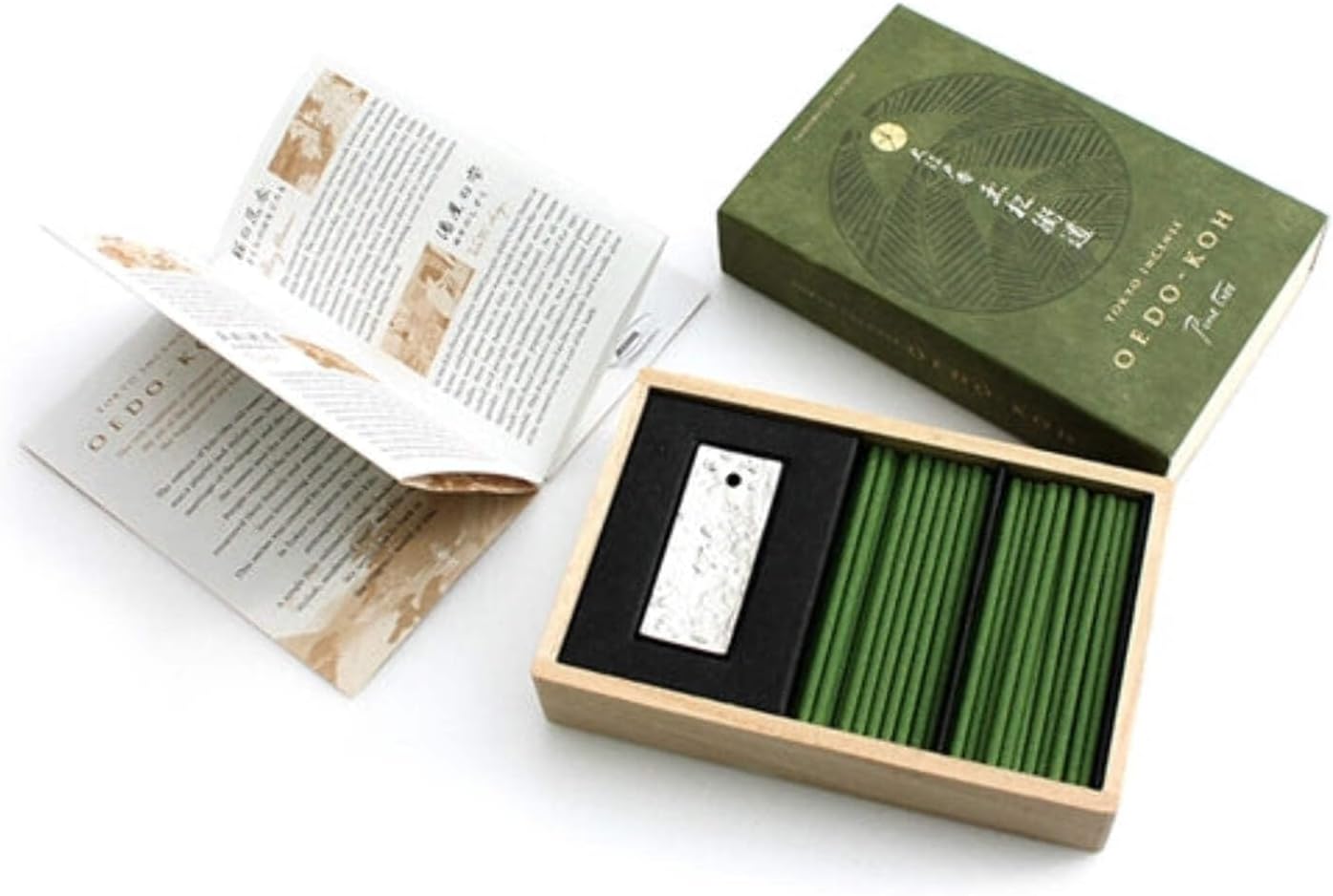 OEDO-KOH - Pine Tree 60 Sticks w/Incense Holder by NIPPON KODO, Japanese Quality Incense