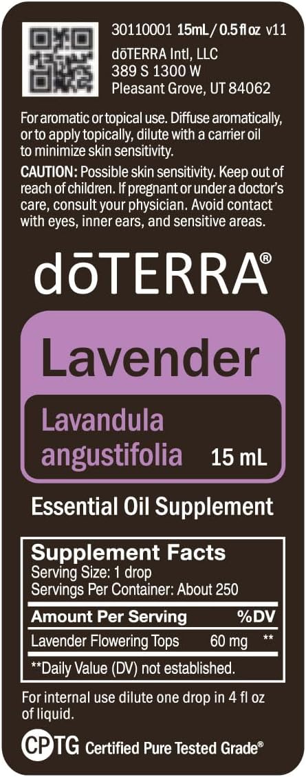 doTERRA Lavender Essential Oil - 15 ml - 2 Pack