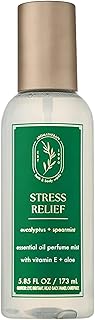 Bath & Body Works Aromatherapy Eucalyptus Spearmint Essential Oil Mist, Body Spray with Vitamin E and Aloe, Pillow Spray for Stress Relief, 5.3 fl oz - 1 Pack